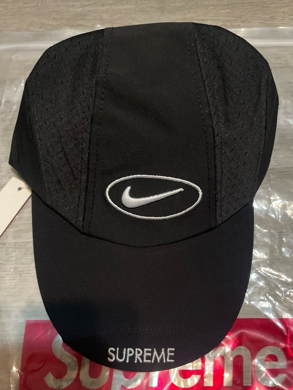 Nike x Supreme Black Running Cap